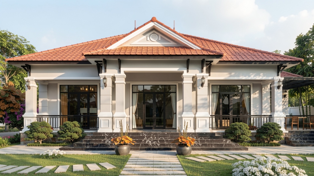 Thiết kế nhà vườn mái Nhật đẹp Sunrise Garden Villa tại Phú Thọ