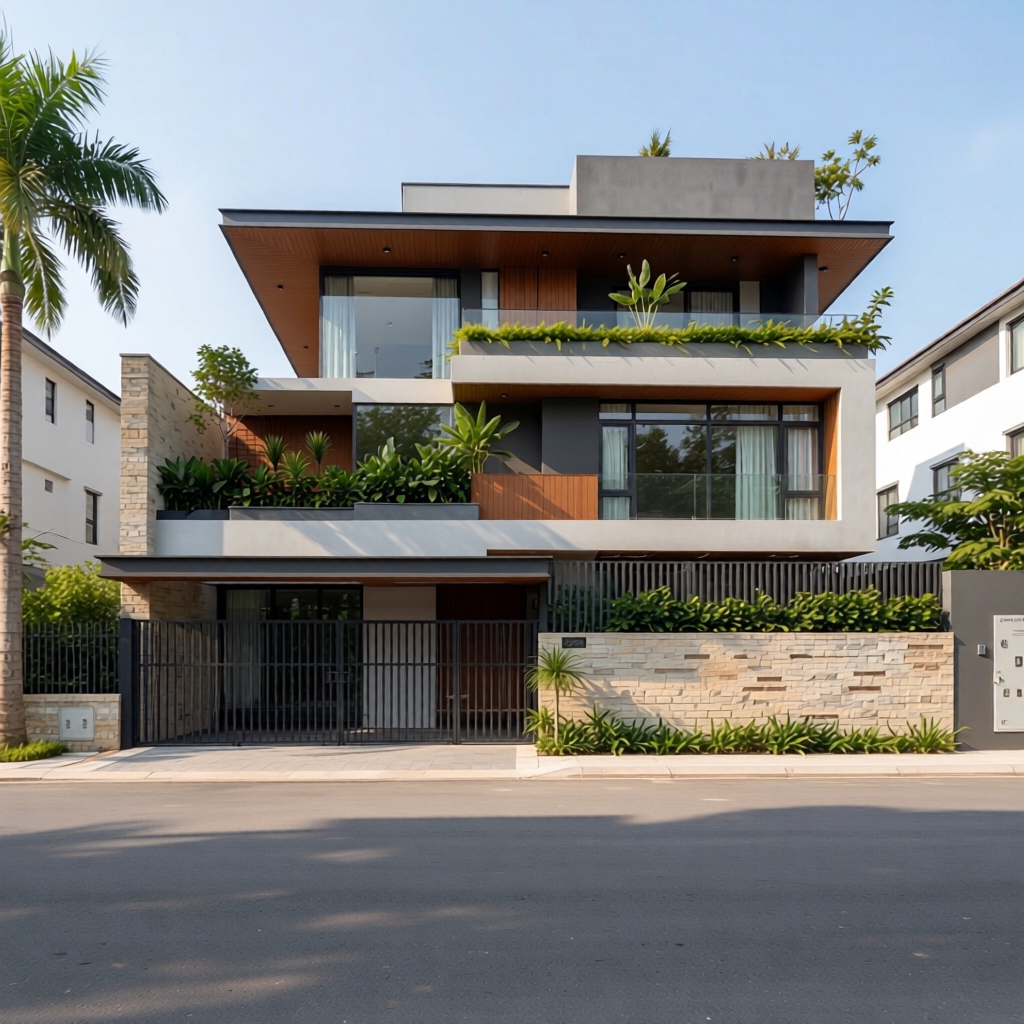 Thiết kế biệt thự hiện đại sinh thái Greenery Eco Villa tại Phú Thọ