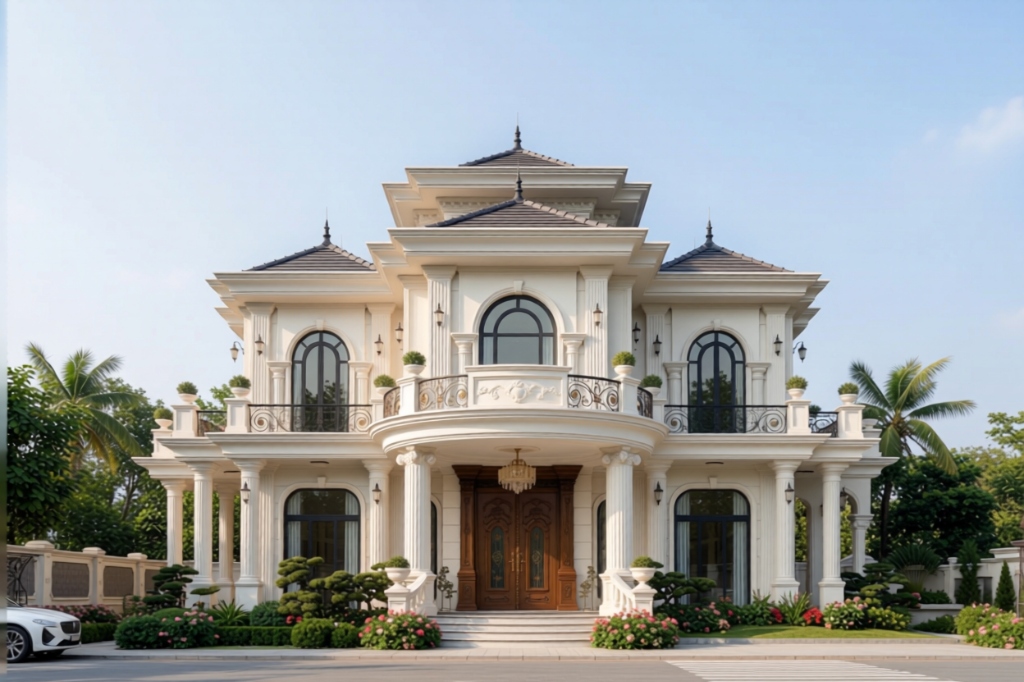 Thiết kế biệt thự tân cổ điển Royal Harmony Manor tại Phú Thọ