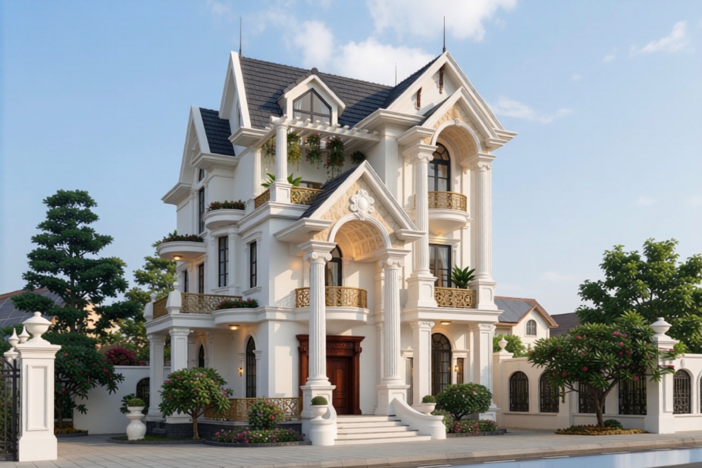 Dinh thự tân cổ điển tráng lệ The Royal Mansion tại TP. Việt Trì, Phú Thọ