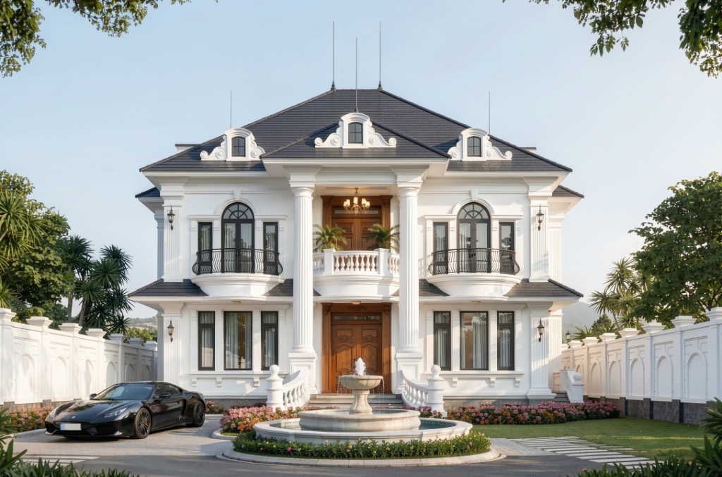 Dinh thự tân cổ điển tráng lệ Royal Manor